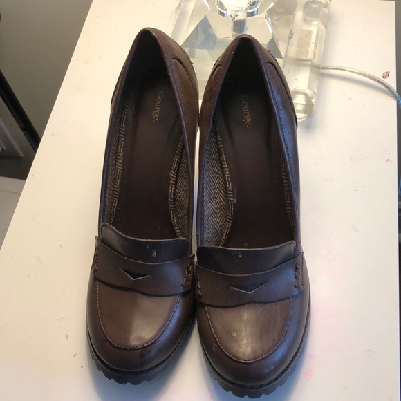 Brown chunky heels - Picture 2 of 3